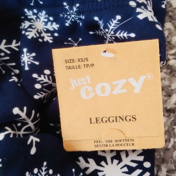 NWT JUST COZY LEGGINGS XS/S - Picture 4 of 5